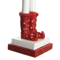 Red Jacket Peppermint Candy Wooden Nutcracker - Extra Large Christmas Nutcrackers|