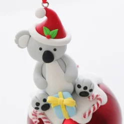 Red Koala Christmas Character Bauble Personalised Baubles|