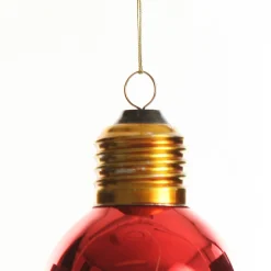 Red Light Bulb Hanging Christmas Decoration Christmas Tree Decorations|