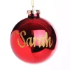 Red Love Hearts Christmas Bauble Personalised Baubles|