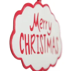 Red Merry Christmas Standing Sign Ornament Christmas Ornaments|