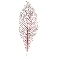 Red Mesh Palm Leaf Christmas Sprays|