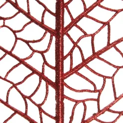 Red Mesh Palm Leaf Christmas Sprays|