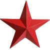 Red Metal Star Tree Toppers|