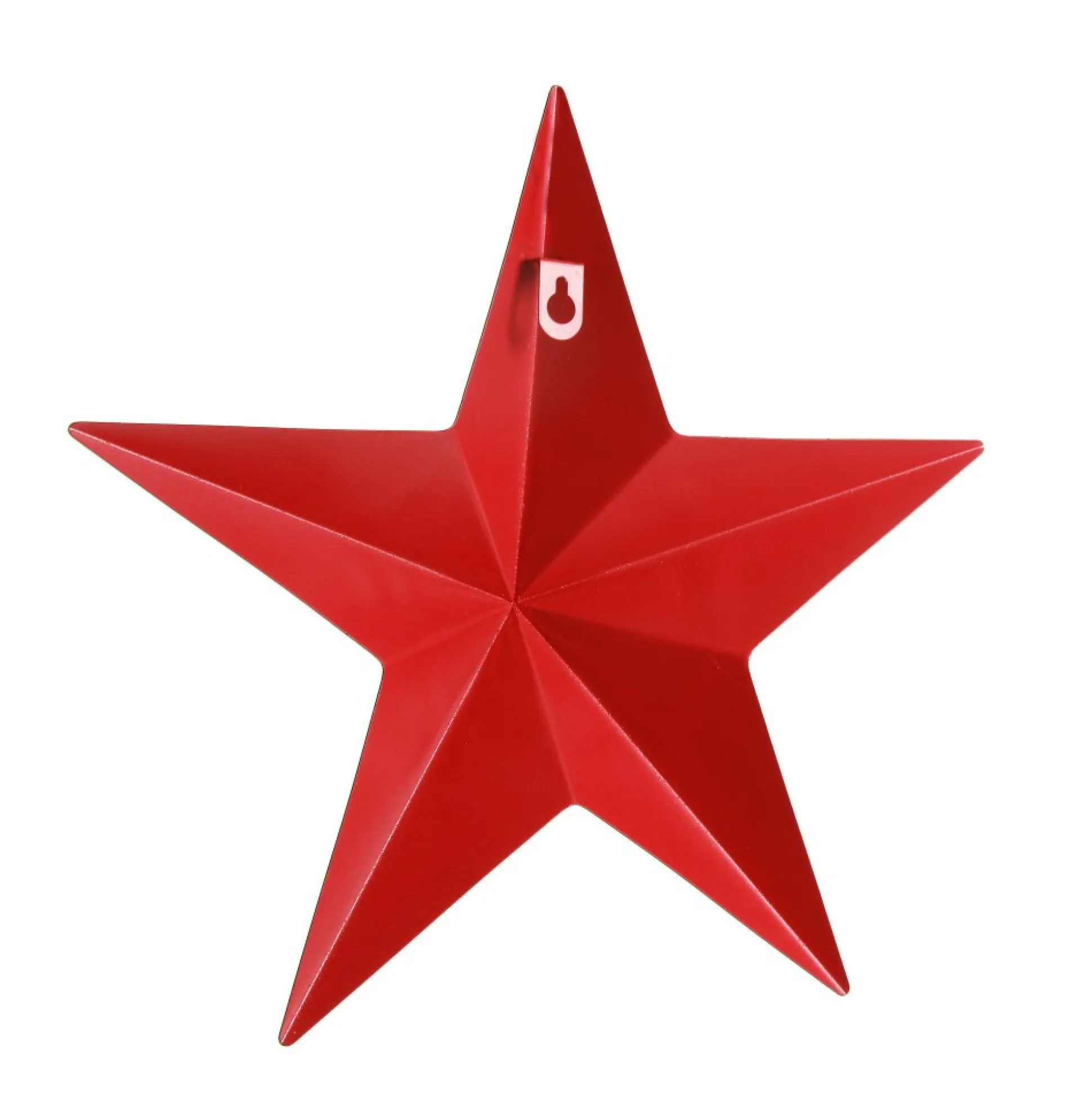 Red Metal Star Tree Toppers|