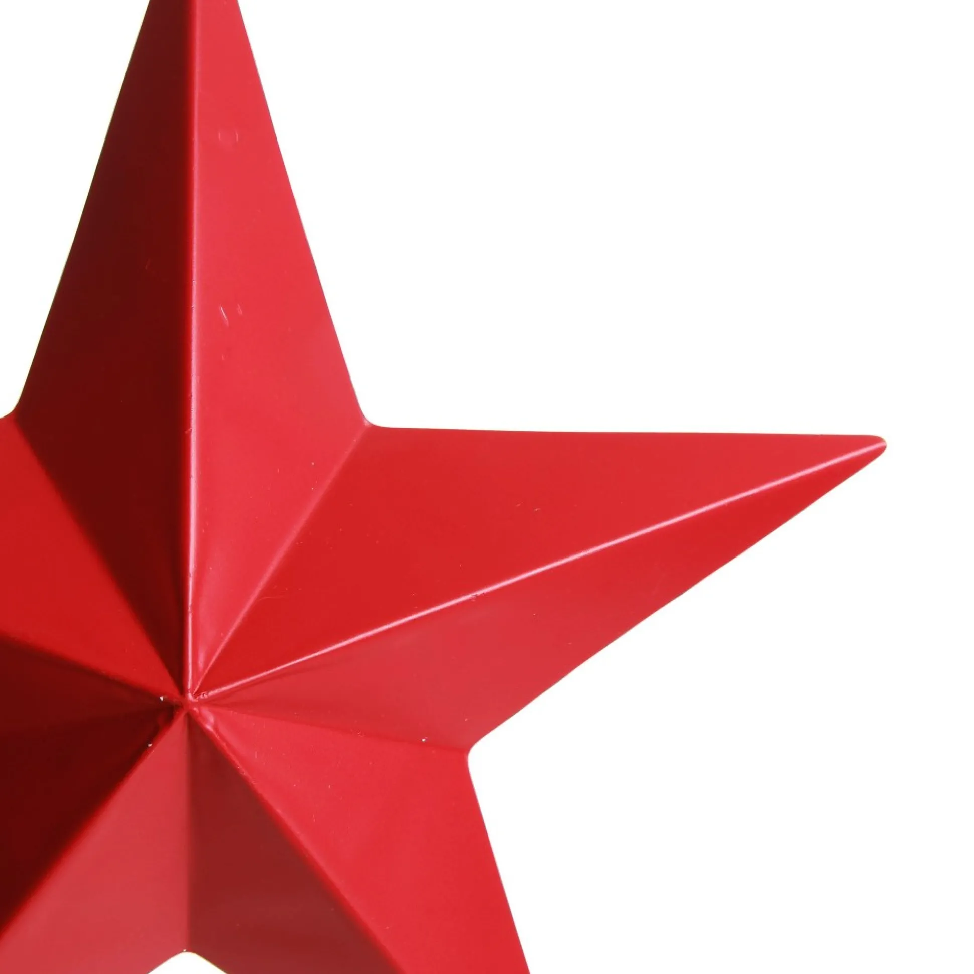 Red Metal Star Tree Toppers|