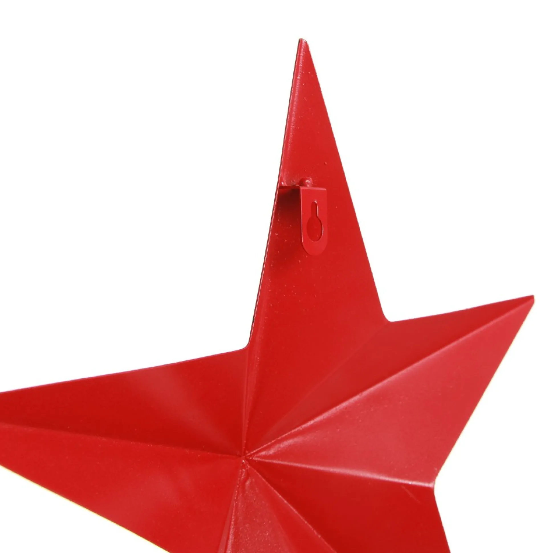 Red Metal Star Tree Toppers|
