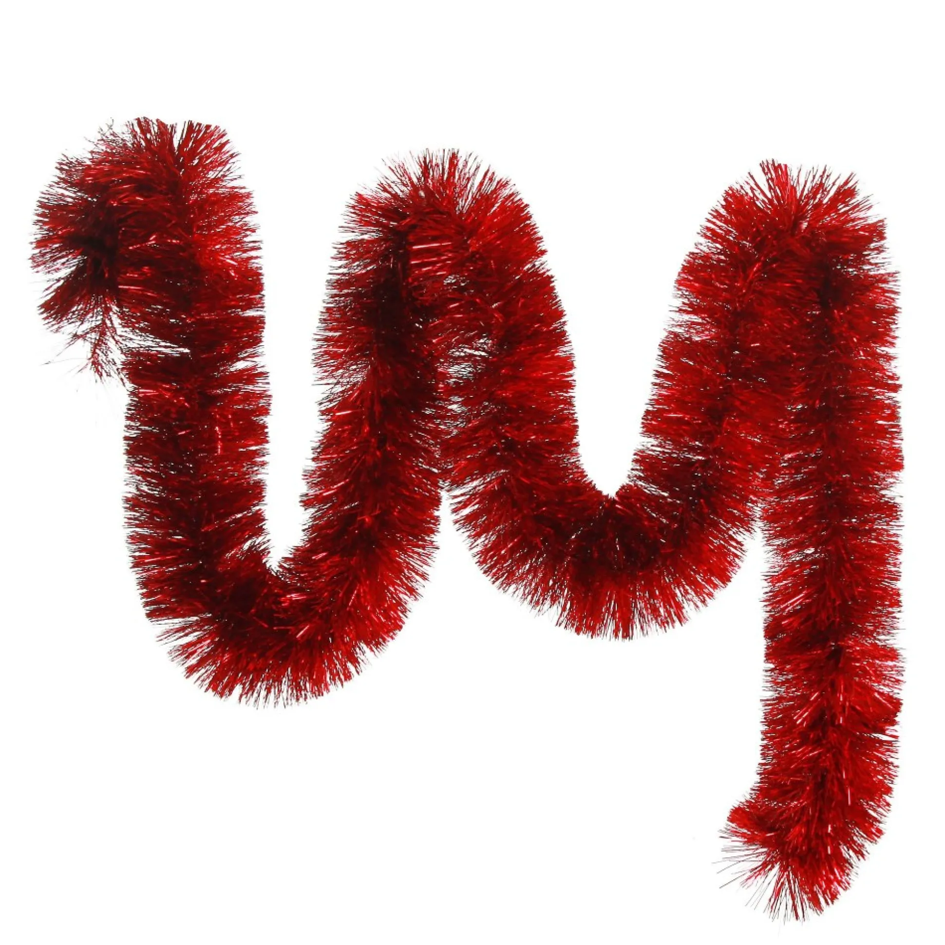 Red Metallic Thick Christmas Tinsel Garland Tree Garlands|