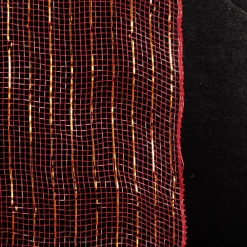 Red Metallic Thread Decomesh Roll Diy Wreaths|