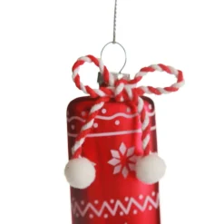 Red Patterned Stocking Christmas Decoration Christmas Tree Decorations|