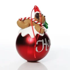 Red Reindeer Christmas Character Bauble Personalised Baubles|