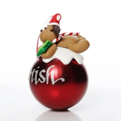 Red Reindeer Christmas Character Bauble Personalised Baubles|