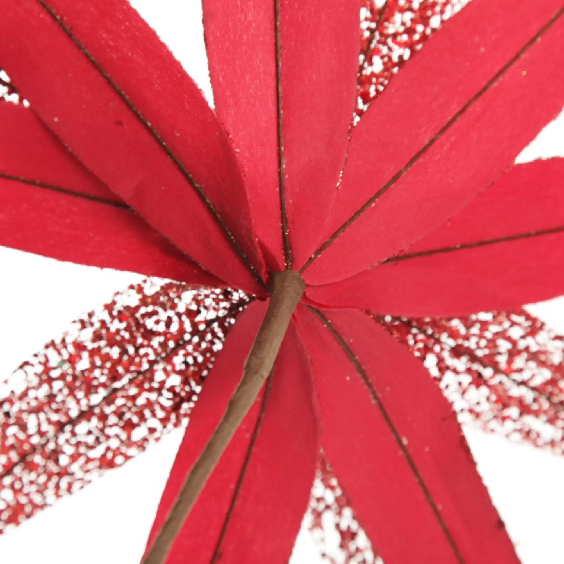 Red Slim Petal Christmas Flower Stem Christmas Flowers|