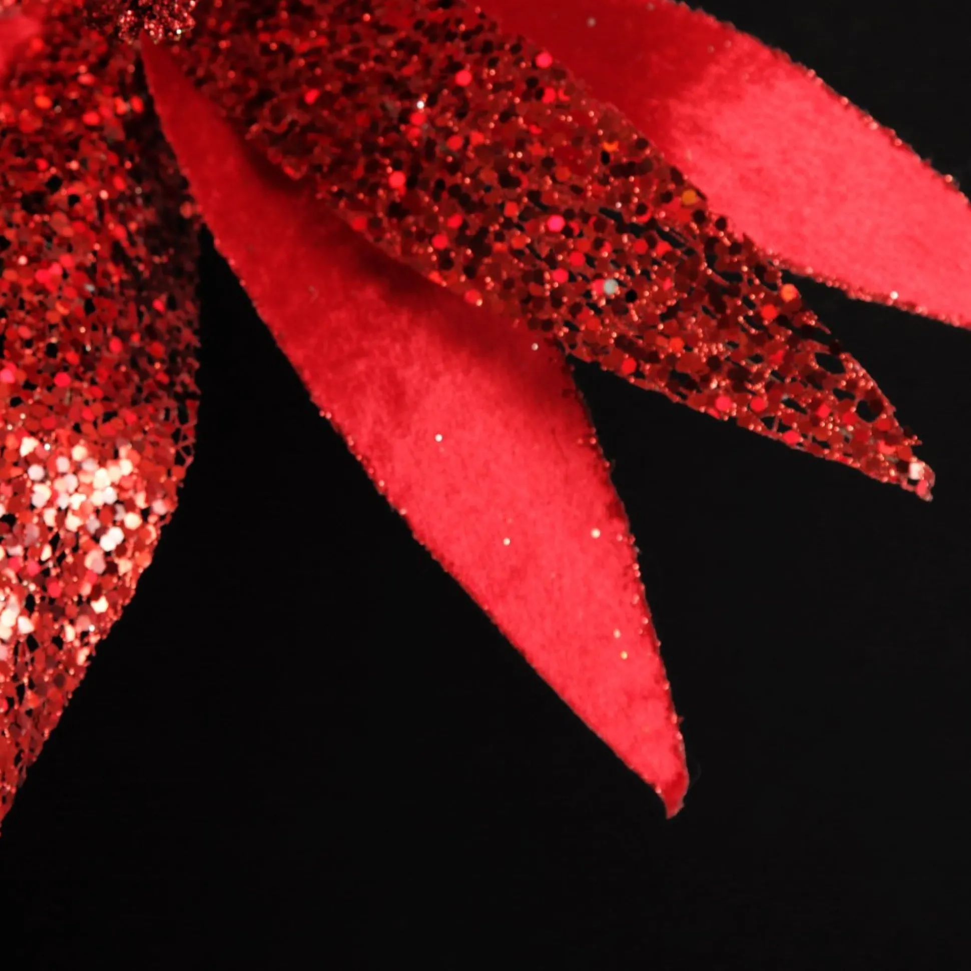 Red Slim Petal Christmas Flower Stem Christmas Flowers|