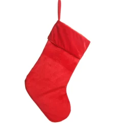 Red Velour Christmas Stocking - Set of 4 Personalised Stockings|