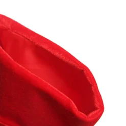 Red Velour Christmas Stocking - Set of 4 Personalised Stockings|