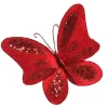 Red Velvet and Sequin Butterfly Clip Butterflies And Birds|