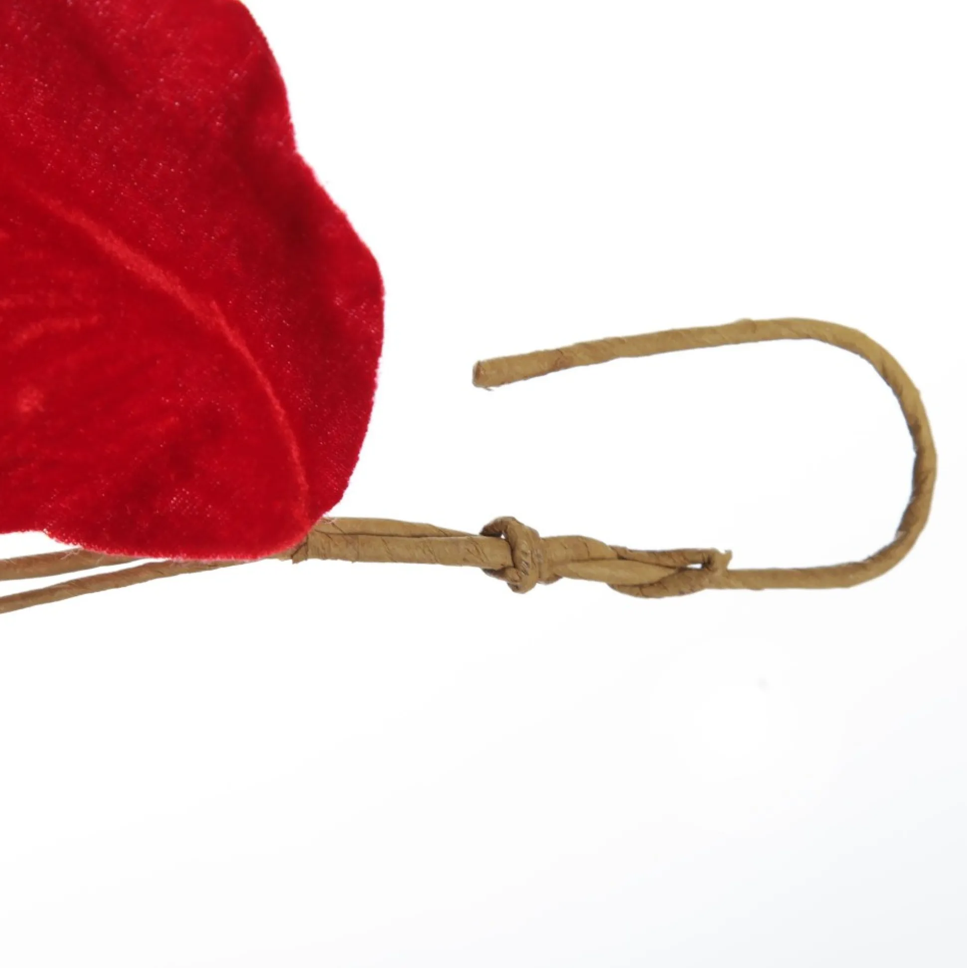 Red Velvet and Sequin Leaf Christmas Garland Christmas Garlands|