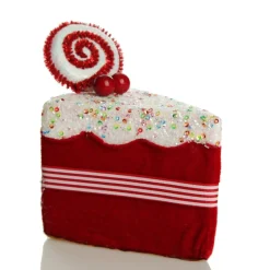 Red Velvet Cake Slice Christmas Tree Decoration Christmas Tree Decorations|