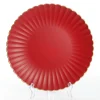 Red with Gold Edging Christmas Charger Plate Christmas Table Decor|