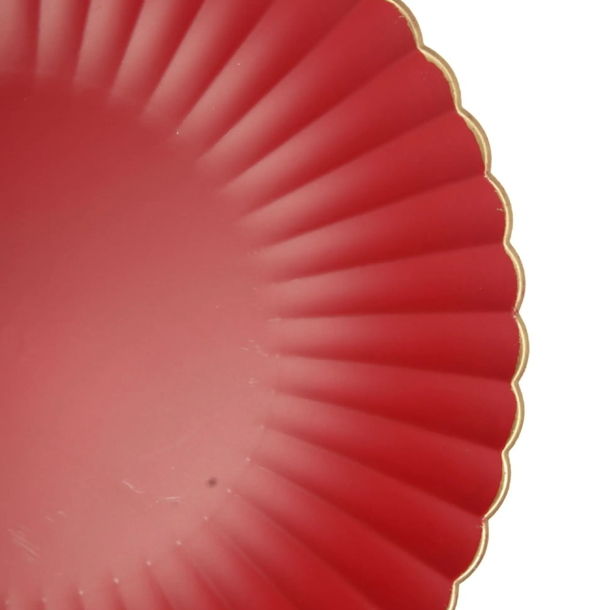 Red with Gold Edging Christmas Charger Plate Christmas Table Decor|