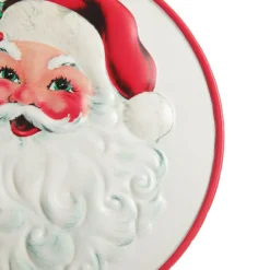 Retro Christmas Metal Santa Bauble Sign Wall Hangings And Signs|