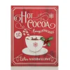 Retro Hot Cocoa Christmas Wall Box Sign Wall Hangings And Signs|