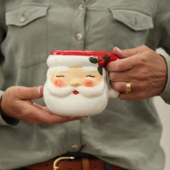Retro Santa Christmas Mug Christmas Wine Glasses And Mugs|