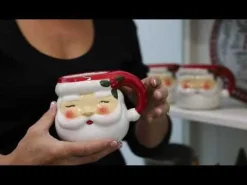 Retro Santa Christmas Mug Christmas Wine Glasses And Mugs|