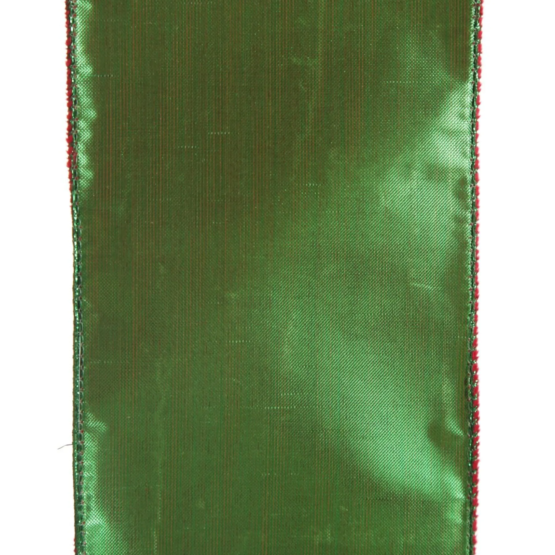 Reversible Dark Red Velvet and Green Satin Wired Christmas Ribbon Garland Tree Garlands|