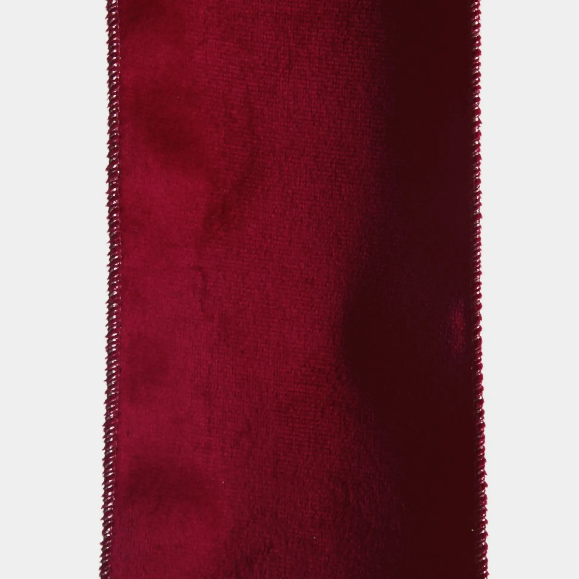 Reversible Dark Red Velvet and Gold Satin Wired Christmas Ribbon Garland Tree Garlands|