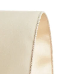 Reversible Ivory Velvet and Satin Wired Christmas Ribbon Garland Tree Garlands|