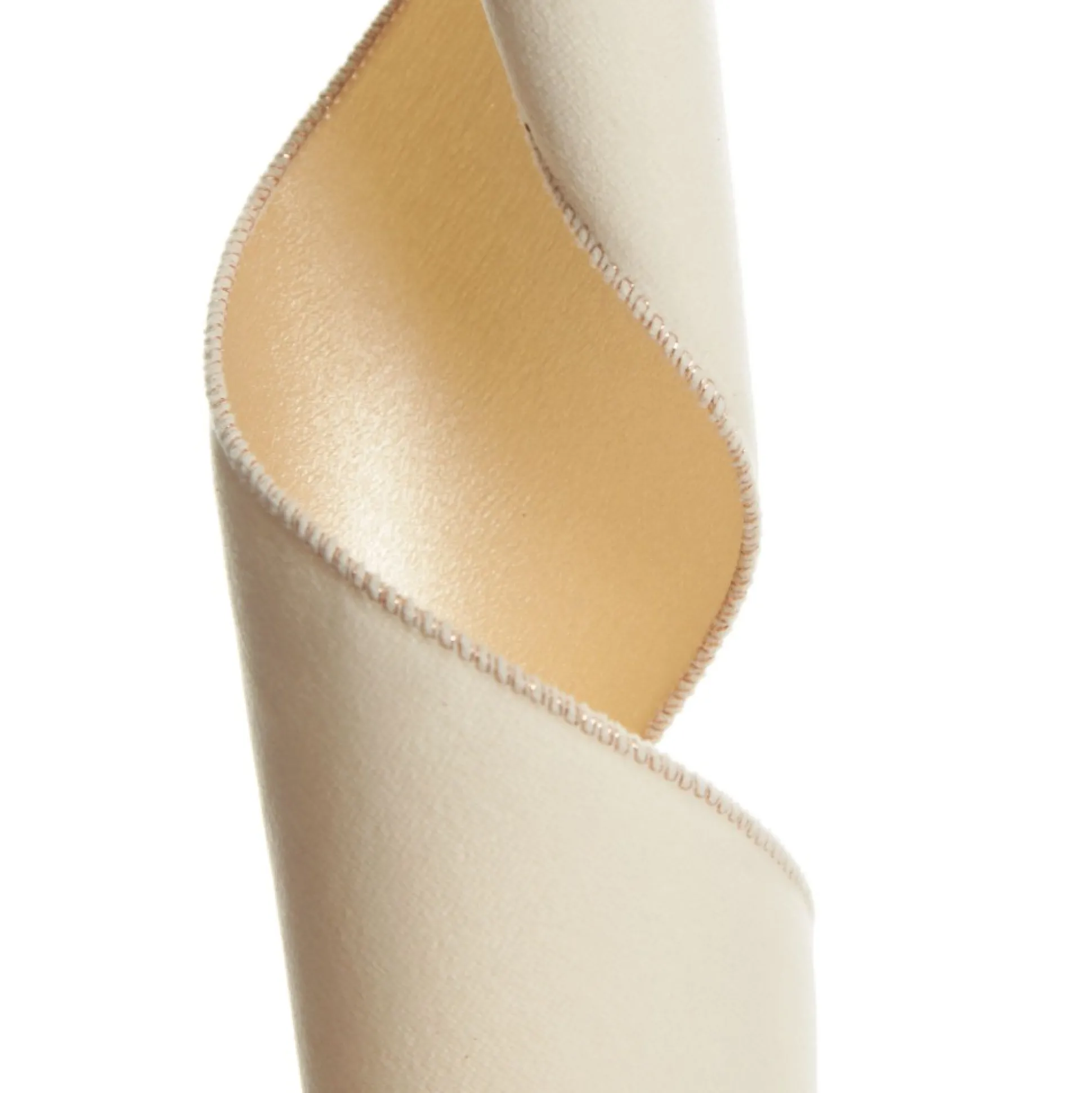 Reversible Ivory Velvet and Satin Wired Christmas Ribbon Garland Tree Garlands|