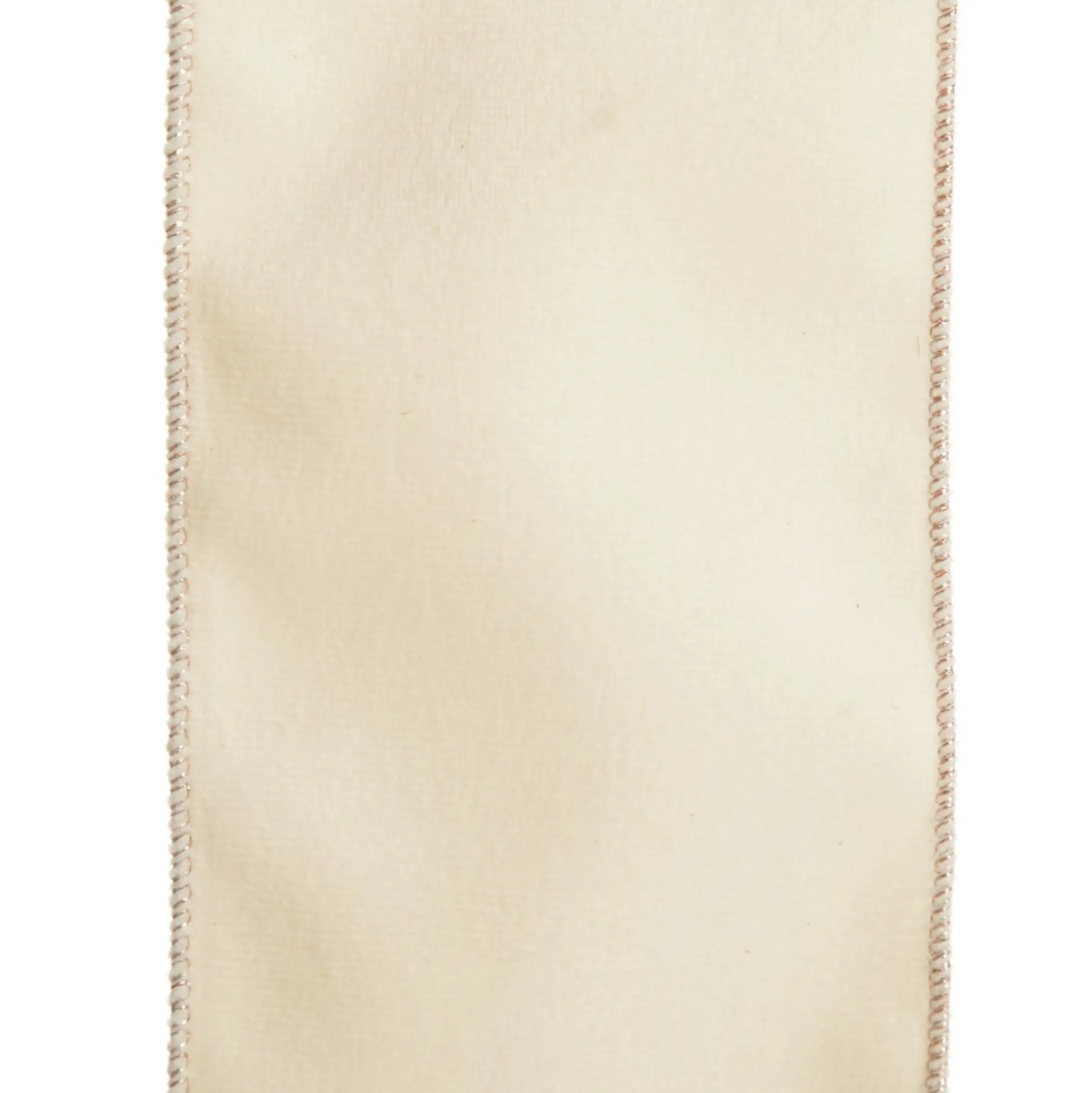 Reversible Ivory Velvet and Satin Wired Christmas Ribbon Garland Tree Garlands|