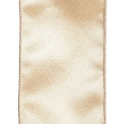 Reversible Ivory Velvet and Satin Wired Christmas Ribbon Garland Tree Garlands|