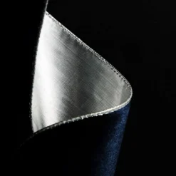 Reversible Navy Velour and Satin Wired Christmas Ribbon Garland Tree Garlands|