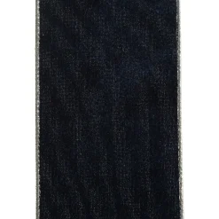 Reversible Navy Velour and Satin Wired Christmas Ribbon Garland Tree Garlands|