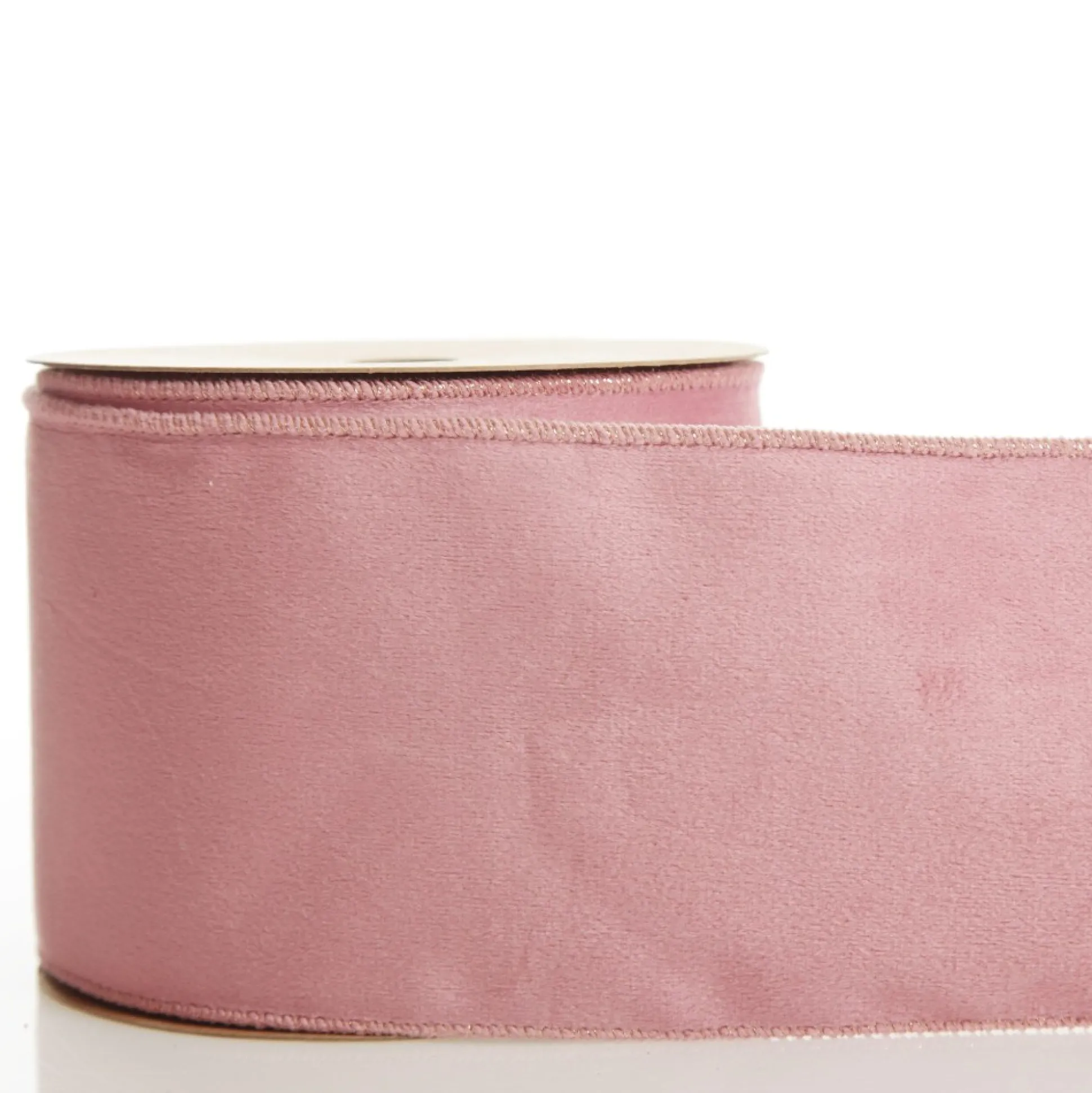 Reversible Pink Velvet and Satin Wired Christmas Ribbon Garland Tree Garlands|