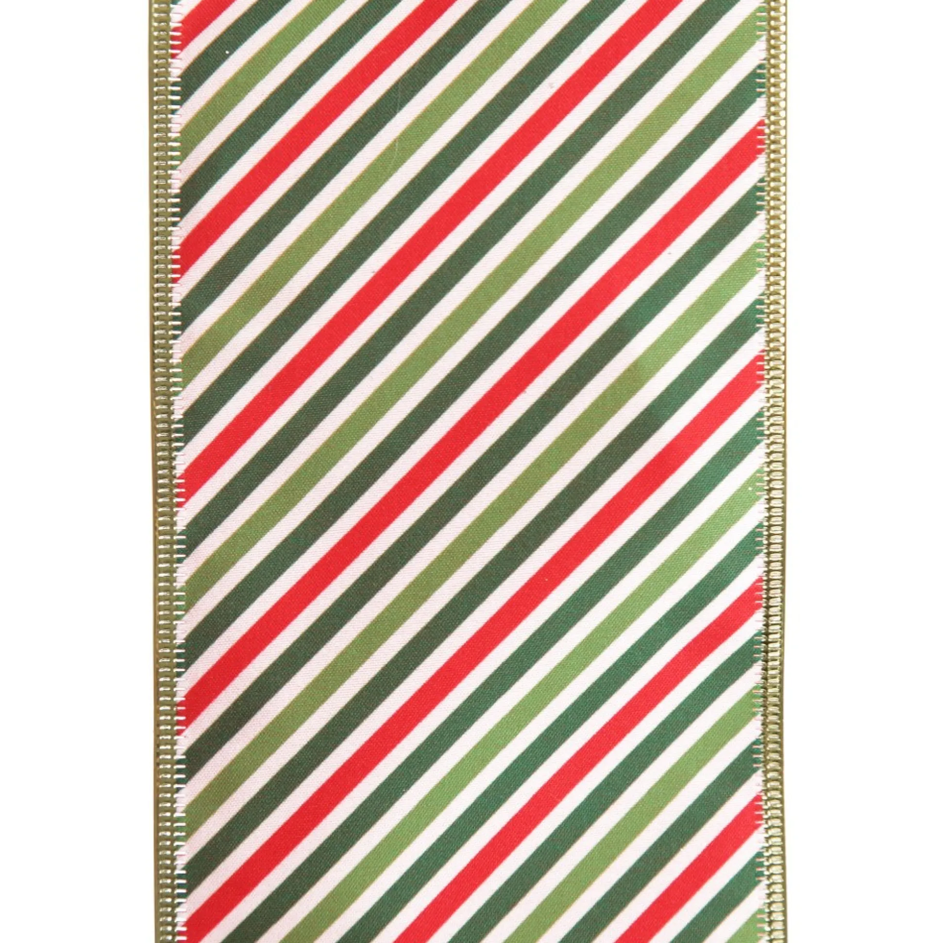 Reversible Red White Green Striped Wired Christmas Ribbon Garland Tree Garlands|
