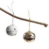 Rose Gold and White 4cm Jingle Bell Decorations - Box of 12 Christmas Bells And Bows|