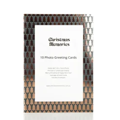 Rose Gold Christmas Tree - Photo Greeting Cards 10 Pack Photo Gifts|