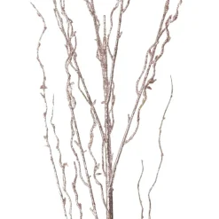 Rose Gold Glitter Branch Christmas Sprays|