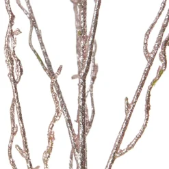 Rose Gold Glitter Branch Christmas Sprays|