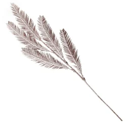 Rose Gold Glitter Feather Spray Christmas Sprays|