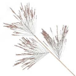 Rose Gold Glitter Grass Spray Christmas Sprays|