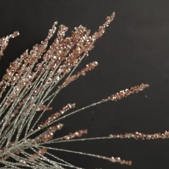Rose Gold Glitter Grass Spray Christmas Sprays|