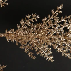 Rose Gold Glitter Leaf Spray Christmas Sprays|