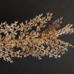 Rose Gold Glitter Leaf Spray Christmas Sprays|