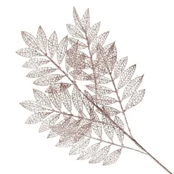 Rose Gold Glitter Mesh Leaf Spray Christmas Sprays|