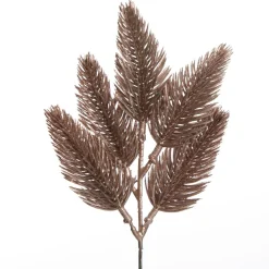 Rose Gold Glitter Pine Bud Pick - Set of 2 Christmas Pick|